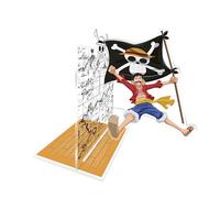 ONE PIECE - Acryl® Bookend - Luffy with his flag