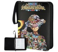 One Piece Album per Carte da Collezione,Raccoglitore Carte, Porta Carte, Album cartella da Collezione, 50 Pagine e può Contenere 400Carte Album Carte per Regali per Ragazzi e Ragazze
