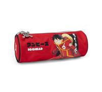ONE PIECE - Astuccio Scuola Ufficiale One Piece, Astuccio Tombolino, Leggero e Compatto, Facile da Trasportare e Riporre nello Zaino, con Pratica Chiusura a Zip, 8 x 22 x 8 cm, Rosso