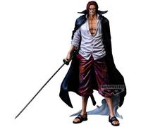 ONE PIECE BANPRE KUJI PREMIUM SHANKS FIGURE 30 cm PENNELLO ANIME COLORE METAL...