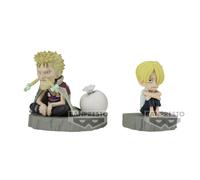 Banpresto Sanji & Zeff World Collectable Stories One Piece Figure 6 Cm Beige