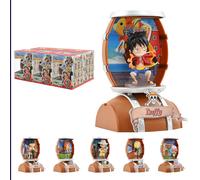 One Piece Barrel Capsule Mini Figures 9 cm Blind Box Display (6)