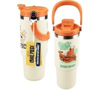 One Piece - Bicchiere Termico con Cannuccia 900 ml