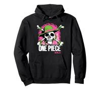 One Piece Bright Jolly Roger Felpa con Cappuccio