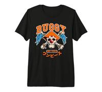 One Piece Buggy Collegic Skull Maglietta Premium