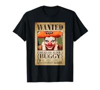 One Piece Buggy The Clown Pirate Wanted Poster Maglietta
