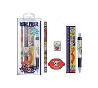 One Piece Stationery Set (Going Merry Design) 5 pezzi One Piece Pencil Case con materiale scolastico - Prodotto ufficiale