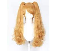 One Piece Charlotte Pudding Cosplay Parrucca Parrucca Perruque Arancione Lung...