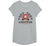 One Piece Chopper Face Maglietta, Ragazze, Grigio Melange, S