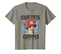 One Piece Chopper Portrait Ufficialmente Autorizzato Maglietta, Bambini, Ardesia, 8 Anni