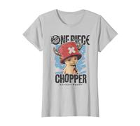 One Piece Chopper Portrait Ufficialmente Autorizzato Maglietta, Donna, Argento, XXL