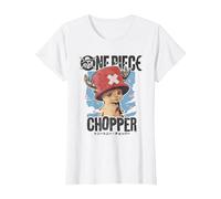 One Piece Chopper Portrait Ufficialmente Autorizzato Maglietta, Donna, Bianco, M