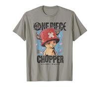 One Piece Chopper Portrait Ufficialmente Autorizzato Maglietta, Uomo, Ardesia, XL