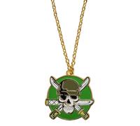 Cinereplicas One Piece - Collana Zoro - 2,9 * 2,7cm - Licenza Ufficiale
