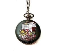 One Piece Collana Orologio Monkey D. Luffy Anime Nichel Free Thousand Sunny