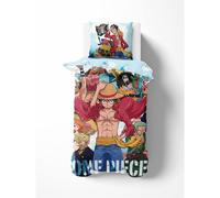One Piece Anime Singolo Copripiumino Set da Letto Giapponese Serie TV 2-in-1