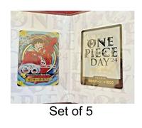 ONE PIECE DAY'24 Premium Card Collection - Rufy Trading Card Game JAPAN 5 Set