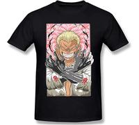 One Piece Donquixote Doflamingo T Shirt Men's Leisure O-Neck Top Tee Size M