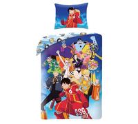 One Piece Egghead Copripiumino Singolo 140x200 + Federa Luffy Equipaggio | Set letto reversibile singolo | L'equipaggio approda sull'isola misteriosa | Microfibra morbida Oeko-Tex asciugatura rapida