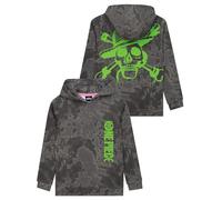 One Piece Felpa Bambino, Felpa con Cappuccio Anime, Felpe Ragazzo, Grigio 7-8 Anni