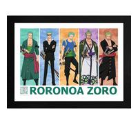One Piece Framed Print Pirate Hunter Zoro (300) GB EYE