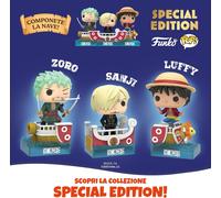 ONE PIECE FUNKO POP MAXI SERIE COMPLETA + 3 BPZ KINDER GRANSORPRESA ITALIA 2026
