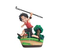 Megahouse One Piece Gem Series Pvc Portgas D Ace Run! Run! Run! 13 Cm Statue Verde