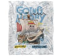 One Piece Going Merry Adventures Coperta super morbida al tatto setoso 152 X 127 Cm