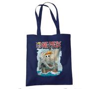 One Piece Going Merry Borsa Tote Riutilizzabile per Spesa e Viaggi, Navy