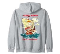 One Piece Going Merry Vintage Poster Felpa con Cappuccio