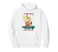 One Piece Going Merry Vintage Poster Felpa con Cappuccio