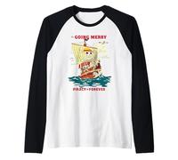 One Piece Going Merry Vintage Poster Maglia con Maniche Raglan