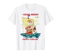 One Piece Going Merry Vintage Poster Maglietta