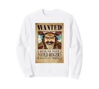 One Piece Gold Roger Pirate Wanted Poster Felpa