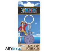 One Piece Gum Gum Devil Fruit Pvc Portachiavi Portachiavi Abystyle Studio