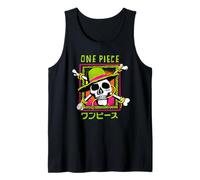 One Piece Jolly Roger Colourful Logo Canotta