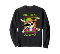 One Piece Jolly Roger Colourful Logo Felpa