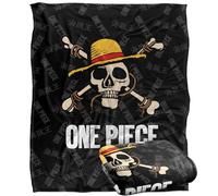 One Piece Jolly Roger, coperta super morbida al tatto, con logo, 152 x 127 cm