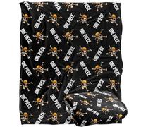 One Piece JOLLY ROGER PATTERN Silky Touch Super Soft Throw Blanket 152 x 127 cm