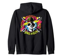 One Piece Jolly Roger Tropical Logo Felpa con Cappuccio