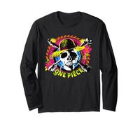 One Piece Jolly Roger Tropical Logo Maglia a Manica
