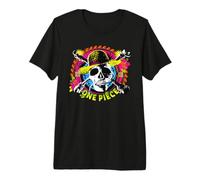 One Piece Jolly Roger Tropical Logo Maglietta Premium