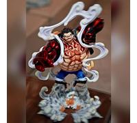 One Piece Jt Rufy Gear 4 Anime Action Figure Statua Rimbalzo Forma di uomo in Dressrosa Abbigliamento Modello da battaglia Giocattolo da collezione Regalo