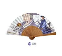 One Piece Korea Limited Illustration Folding Fan Rufy Zoro Hiyori Anime