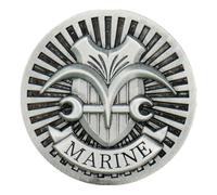 One Piece Limited Edition Marine Pin Badge, 42mm diameter, Metallo