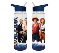 One Piece Live Action - Borraccia in plastica con cannuccia e manico integrati, bottiglia di plastica, merchandise ufficiale [cassetta musicale]