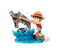 One Piece Log Stories Pvc Statua Monkey D. Luffy Vs Local Sea Monster 7 Cm Banpr