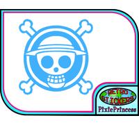 One piece Logo Luffy Un Adesivo Vinile Muro Poster Anime Auto Camion Finestra