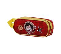 Astuccio doppio in 3d per bambini Educa Borras One Piece Luffy Rouge 22x8x9,5 cm