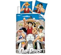 One Piece Luffy Equipaggio Copripiumino Singolo 140x200 + Federa
